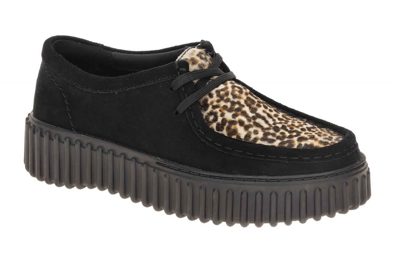 Clarks 26181189 4 TORHILL BEE Damen Schn?r-Halbschuhe Schwarz Leopard Print b... 1 Clarks 26181189 4 TORHILL BEE Damen Schn?r-Halbschuhe Schwarz Leopard Print b...