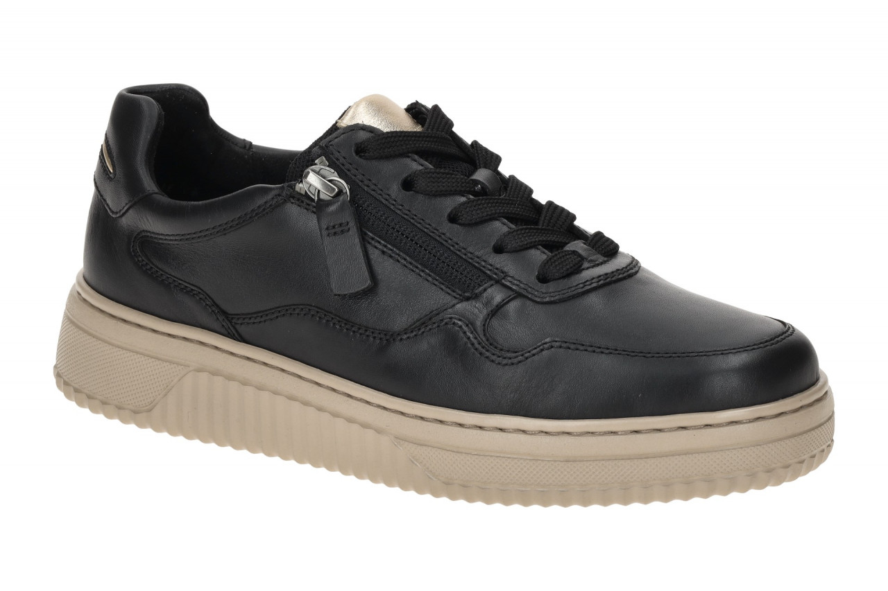 Gabor 76.408.57 COMO Damenschuhe Halbschuhe Sneaker Schwarz/Gold Comfort 1 Gabor 76.408.57 COMO Damenschuhe Halbschuhe Sneaker Schwarz/Gold Comfort