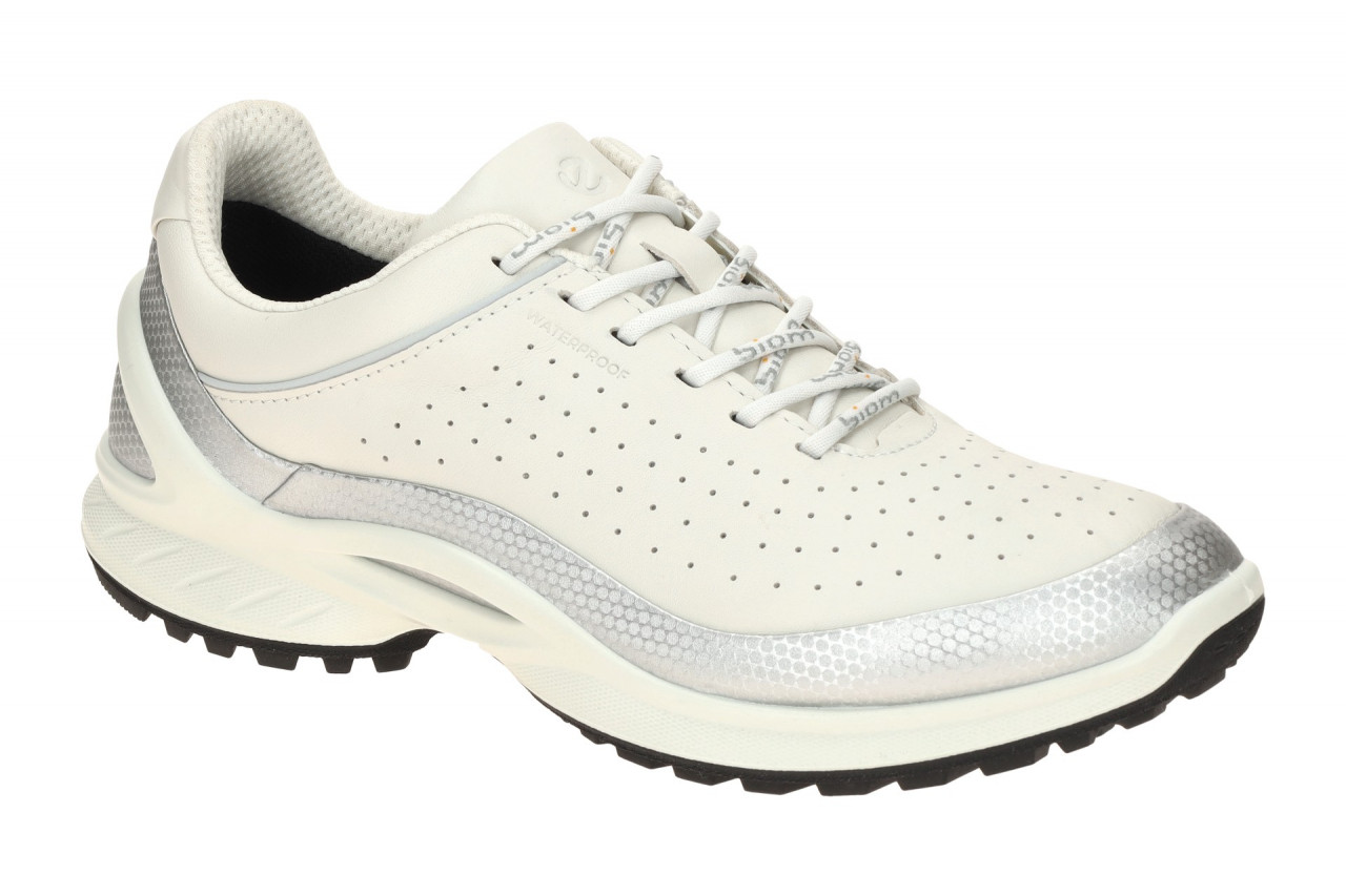 Ecco 850823 BIOM ENERGI Women`s LEA WP Sneaker Wei? - silver metallic/white 1 Ecco 850823 BIOM ENERGI Women`s LEA WP Sneaker Wei? - silver metallic/white