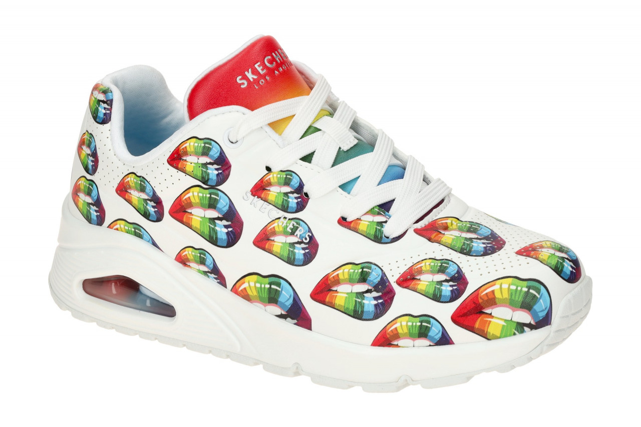 Skechers 177084/WMLT UNO PRISM KISSES Damen Sneaker wei?/bunter Regenbogen-Ku... 1 Skechers 177084/WMLT UNO PRISM KISSES Damen Sneaker wei?/bunter Regenbogen-Ku...