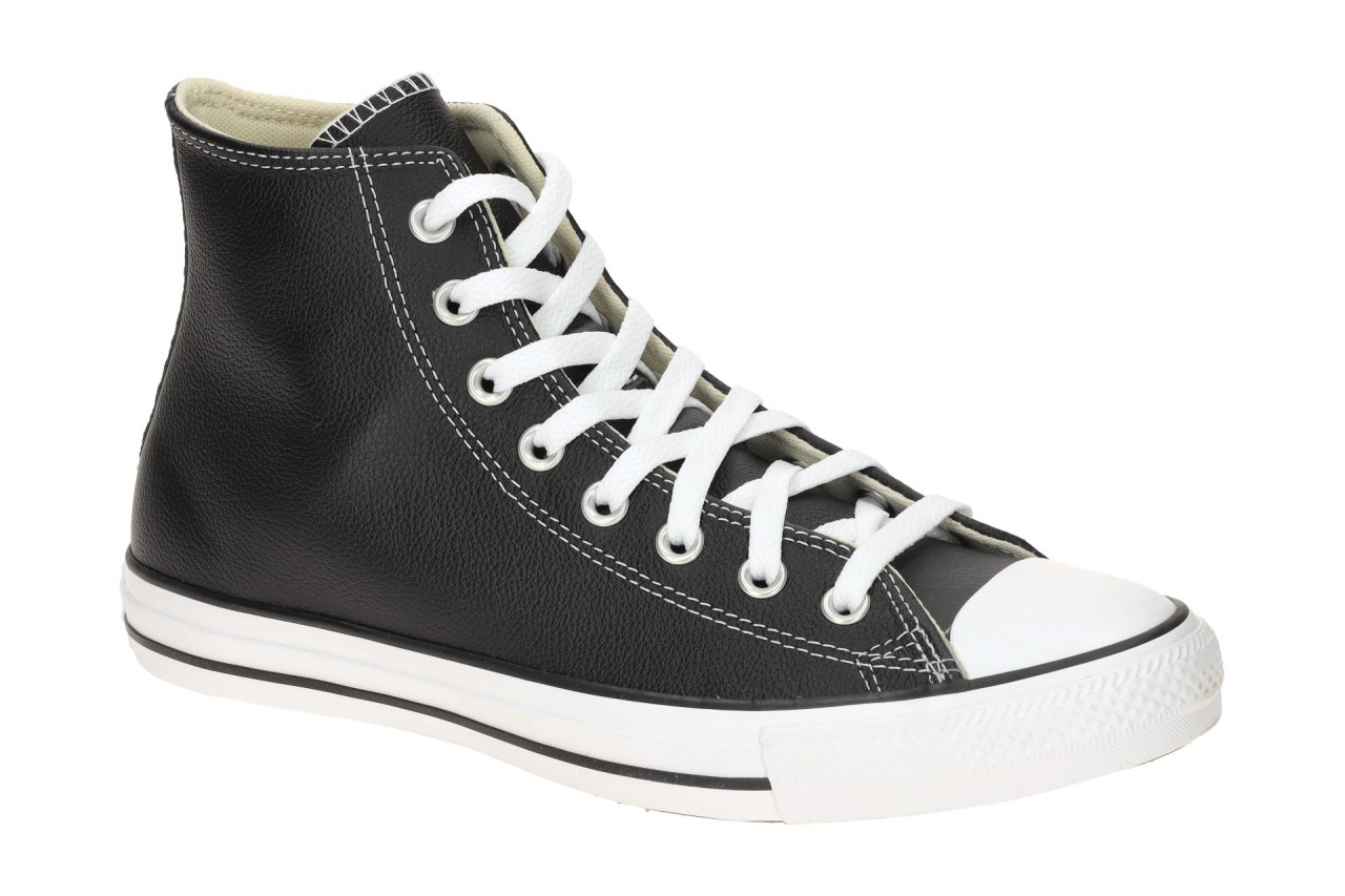 Converse 132170C CTAS_Hi_Leder Schwarz Black High Cut Sneaker Echtleder 1 Converse 132170C CTAS_Hi_Leder Schwarz Black High Cut Sneaker Echtleder