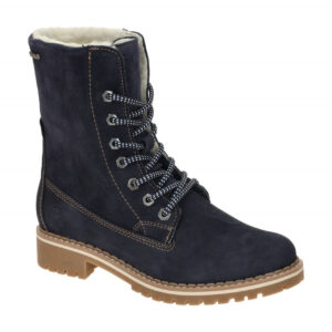 Tamaris Damen Winterstiefel 1-26443-41 Navy Wolle Gummisohle 2cm Absatz