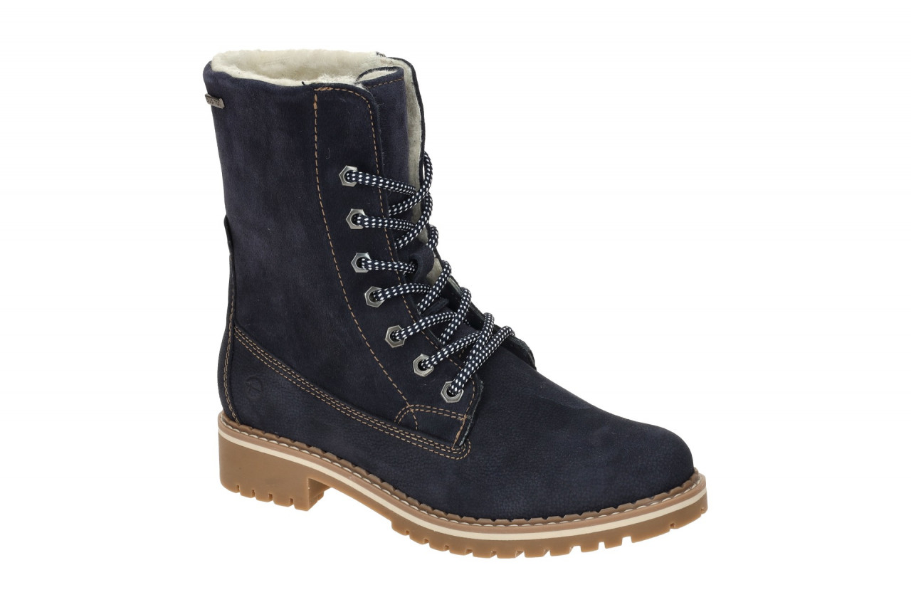 Tamaris Damen Winterstiefel 1-26443-41 Navy Wolle Gummisohle 2cm Absatz 1 Tamaris Damen Winterstiefel 1-26443-41 Navy Wolle Gummisohle 2cm Absatz