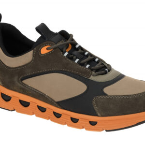 Geox U46HRA SPHERICA ECUB-4 A Sneaker Gr?n Military/Orange Flexibel Atmungsaktiv