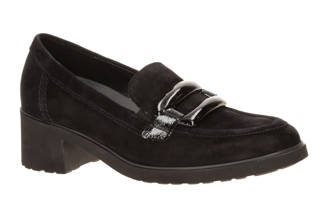 Gabor 4007.02 Elegant Slipper Schwarz Echtleder Blockabsatz 4cm 1 Gabor 4007.02 Elegant Slipper Schwarz Echtleder Blockabsatz 4cm