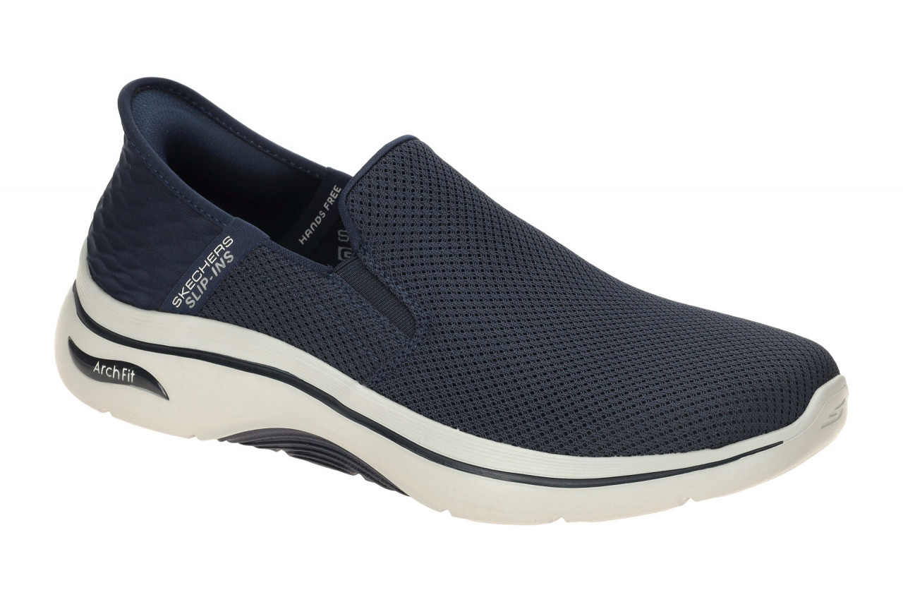 Skechers 216600 NVY GO WALK ARCH FIT 2.0 Hands Free Herren Slipper Blau 1 Skechers 216600 NVY GO WALK ARCH FIT 2.0 Hands Free Herren Slipper Blau