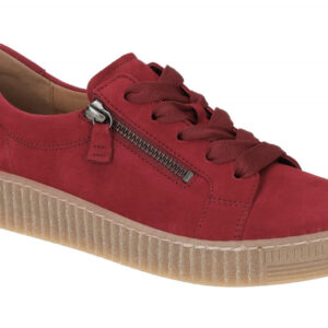 Gabor 53.334 - Best Fitting Damen Halbschuhe Sneaker rot Leder Velour