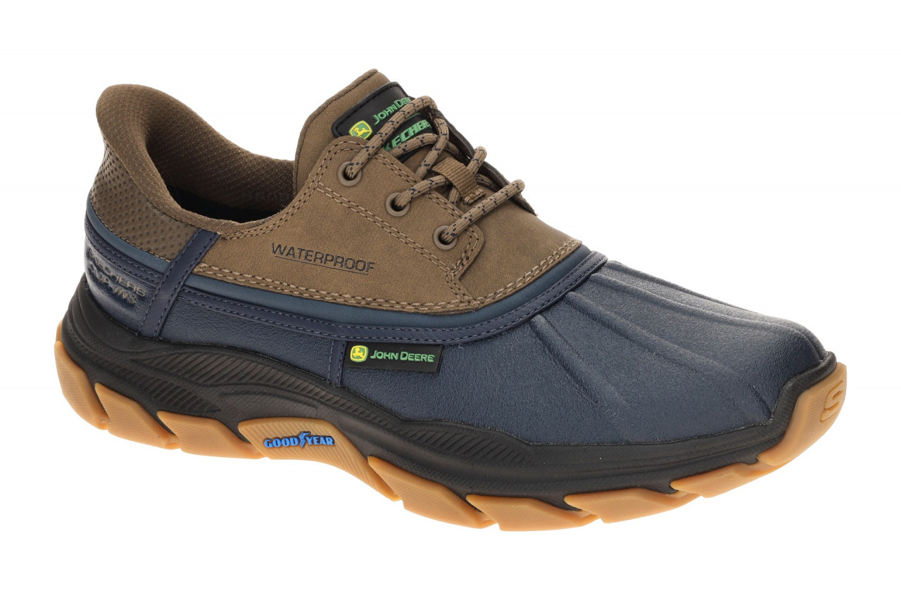 Skechers 256002 NVTN RESPECTED-TANZIER Slipper blau/navy/tan Waterproof Herre... 1 Skechers 256002 NVTN RESPECTED-TANZIER Slipper blau/navy/tan Waterproof Herre...