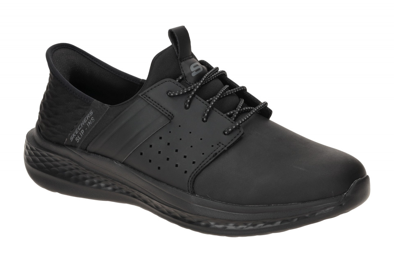 Skechers 210828 BBK Herren Slipper - Schwarz (Black) - Air Cooled Memory Foam 1 Skechers 210828 BBK Herren Slipper - Schwarz (Black) - Air Cooled Memory Foam