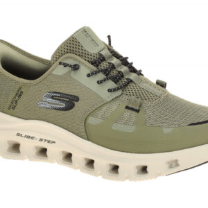 Skechers 232930 OLBK Herren Sneakers - olive/schwarz, atmungsaktiv & waschbar