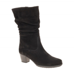 Gabor Damenstiefel 76.606.47 Schwarz - elegante Schaftstiefel, weite H