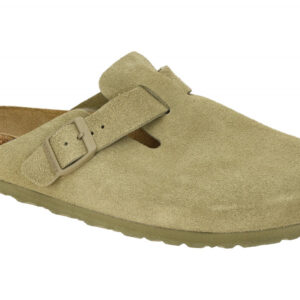 Birkenstock 1025844 Boston BS Damen Pantoletten Gr?n Faded Khaki Anatomisches...