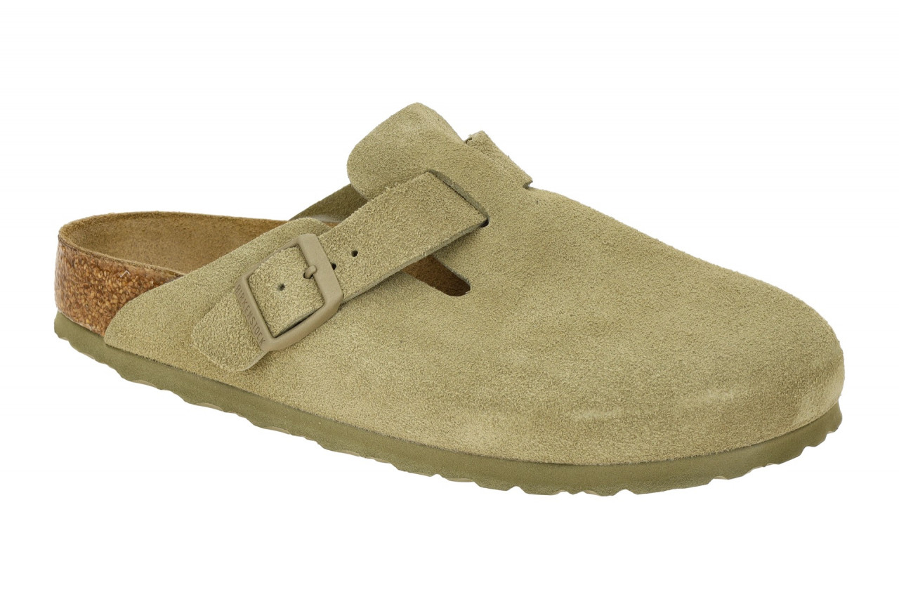 Birkenstock 1025844 Boston BS Damen Pantoletten Gr?n Faded Khaki Anatomisches... 1 Birkenstock 1025844 Boston BS Damen Pantoletten Gr?n Faded Khaki Anatomisches...