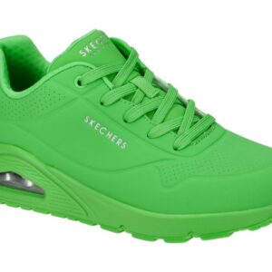 Skechers 73690 GRN UNO - STAND ON AIR Damenschuhe gr?n Luftgepolsterte Sneaker