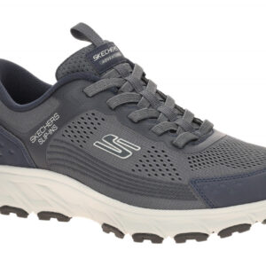 Skechers 237800 NVY Hillcrest 2.0 Herren Slipper Grau Navy bequem & leicht