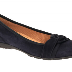 Gabor 04.165.16 Damen Ballerinas Slipper atlantik blau Echtleder Hovercraft