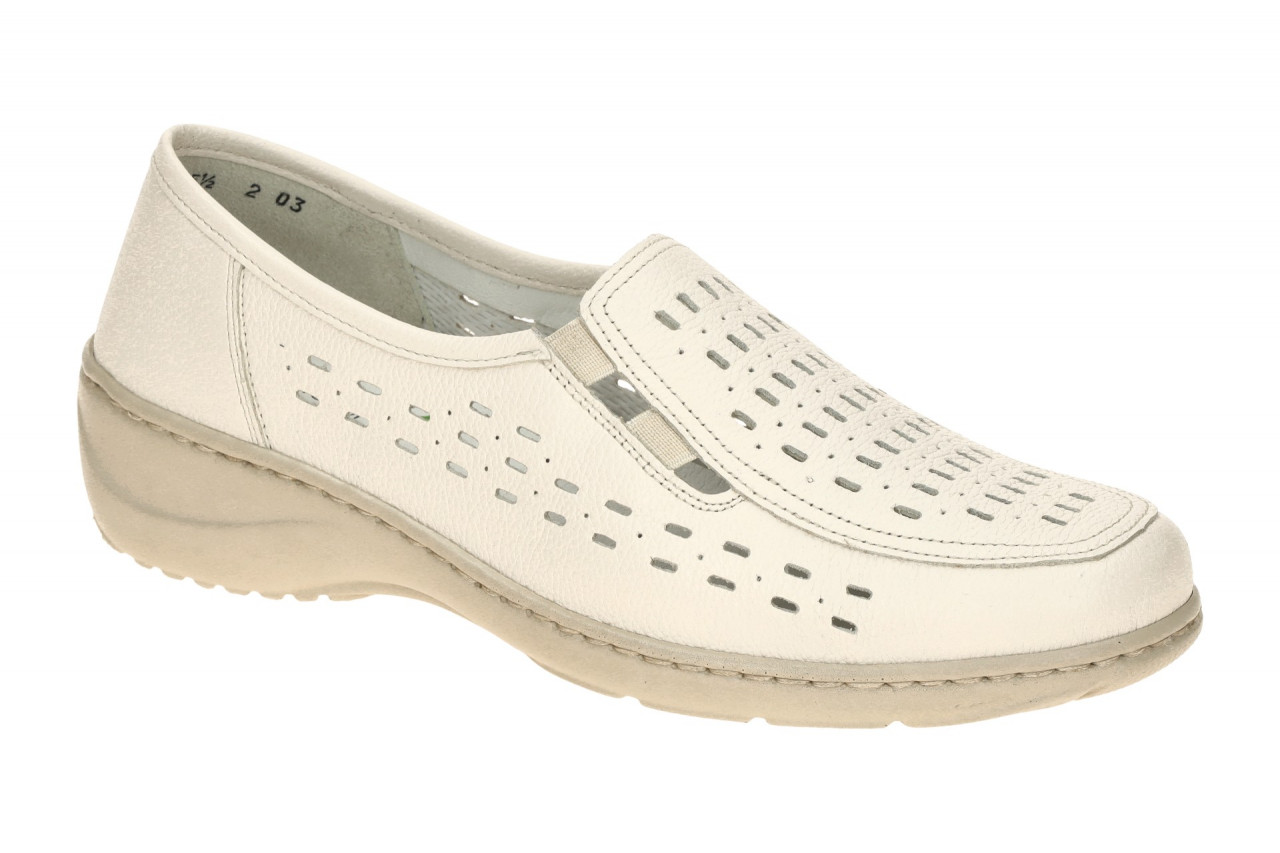Waldl?ufer 607503 KYA Bequeme Slipper Damen beige perl Echtleder Fu?bett K-Weite 1 Waldl?ufer 607503 KYA Bequeme Slipper Damen beige perl Echtleder Fu?bett K-Weite