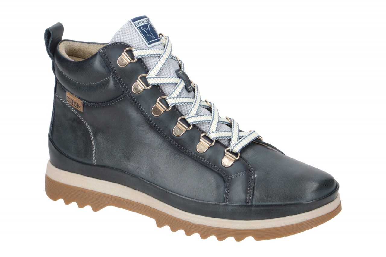 Pikolinos W3W-8564ST Ocean Damen Stiefeletten VIGO Blau Sportlich Flach Schn?... 1 Pikolinos W3W-8564ST Ocean Damen Stiefeletten VIGO Blau Sportlich Flach Schn?...