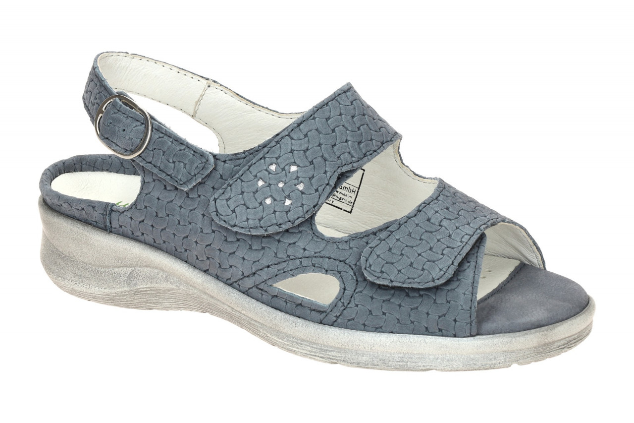 Waldl?ufer 811004 Damen Sandale MERLE in Blau Jeans Silber, Keilabsatz 2,5cm 1 Waldl?ufer 811004 Damen Sandale MERLE in Blau Jeans Silber, Keilabsatz 2,5cm