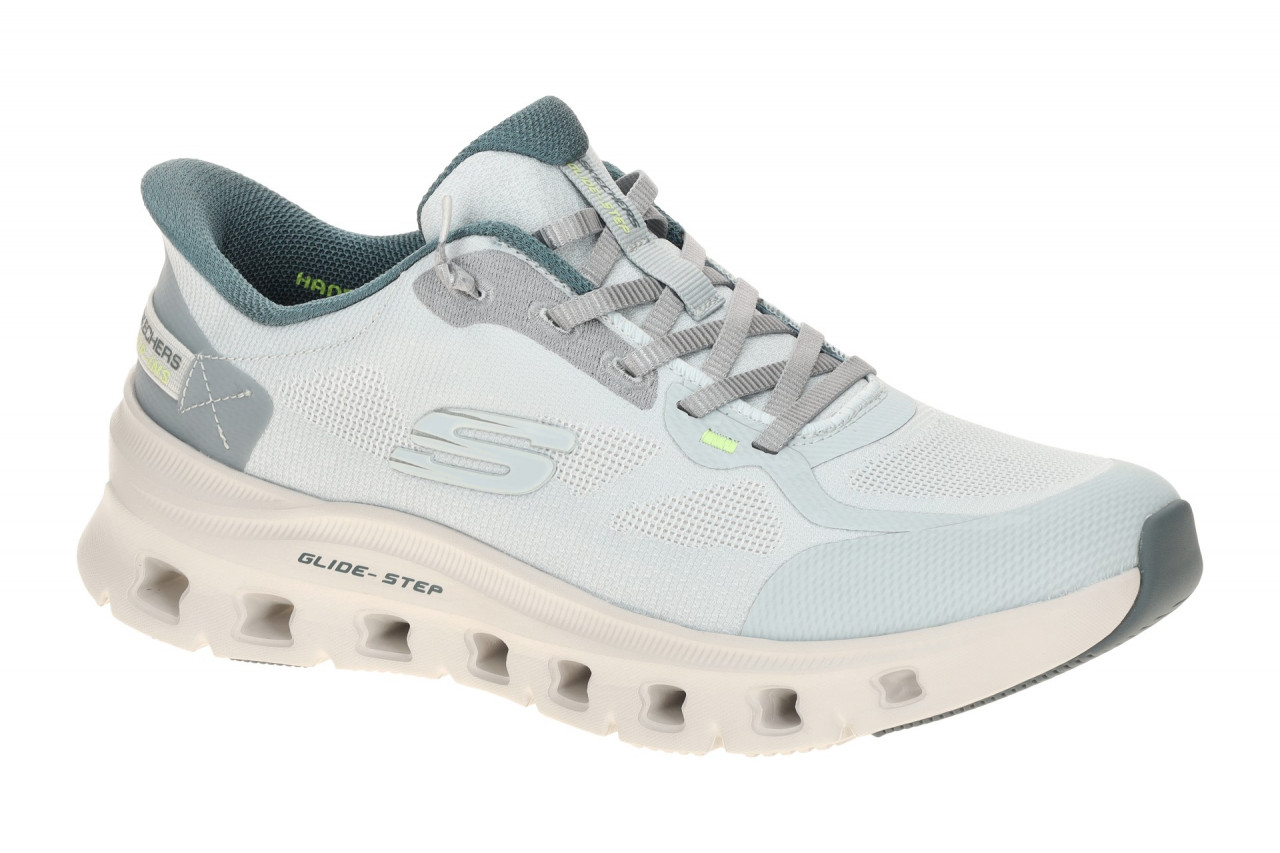 Skechers 150428 BLMT Damen Slipper blue/multi Air Cooled Memory Foam 1 Skechers 150428 BLMT Damen Slipper blue/multi Air Cooled Memory Foam