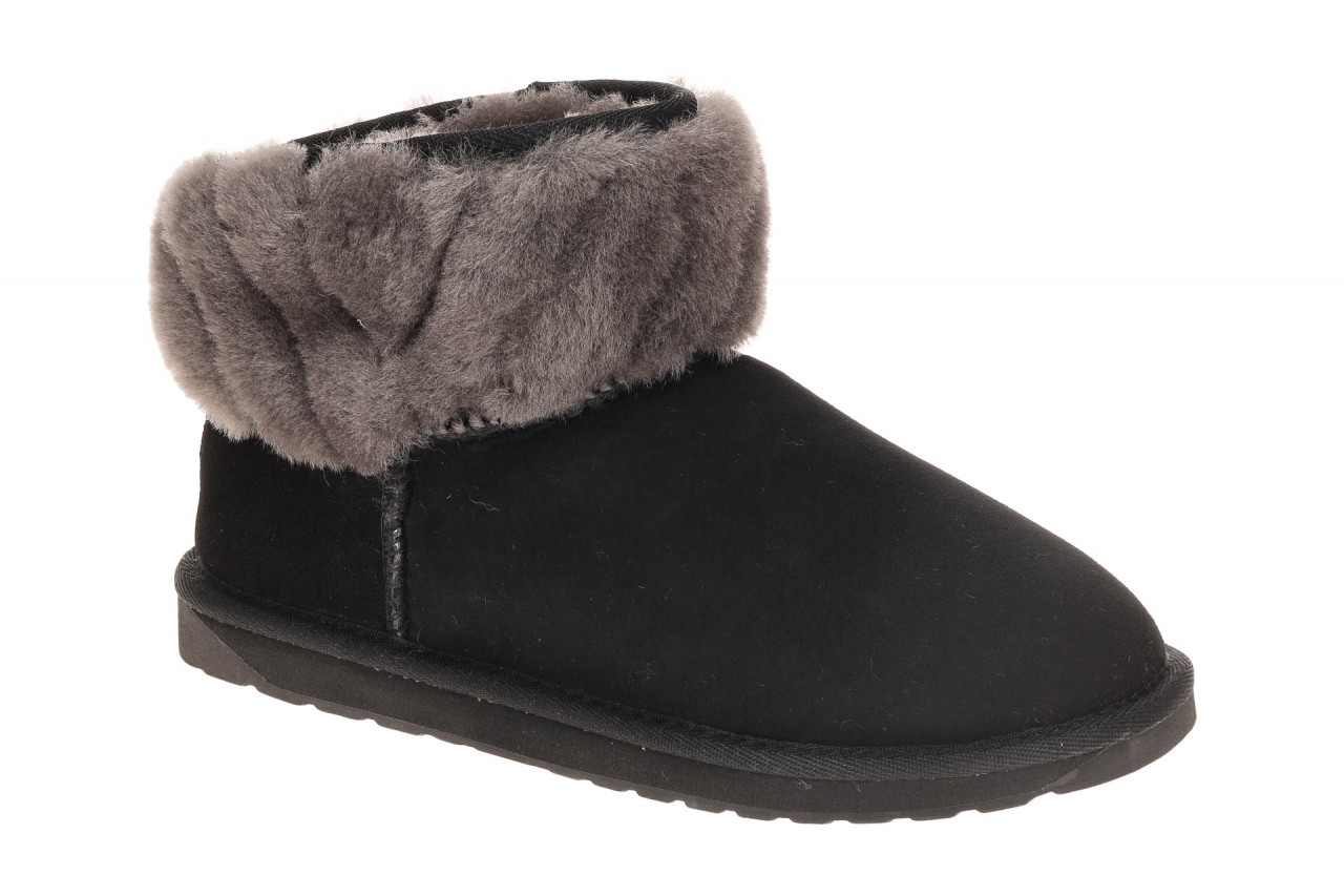 EMU W13193 BLAK PYKE Damen Winterstiefeletten Schwarz Echtleder Lammfell Gumm... 1 EMU W13193 BLAK PYKE Damen Winterstiefeletten Schwarz Echtleder Lammfell Gumm...