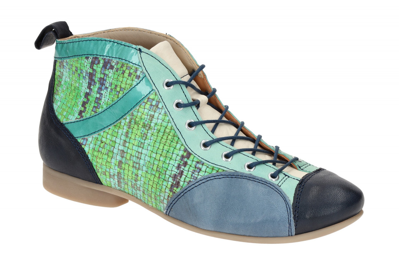 Think 3-000618-9110 GUAD 2 Damen Stiefeletten Blau-Green/Kombi Echtleder Rund... 1 Think 3-000618-9110 GUAD 2 Damen Stiefeletten Blau-Green/Kombi Echtleder Rund...