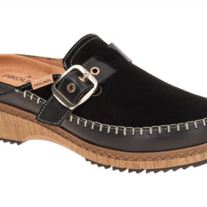 Pikolinos W0W-1638SEC1 Damen Pantoletten schwarz GRANADA Mule 2cm Keilabsatz