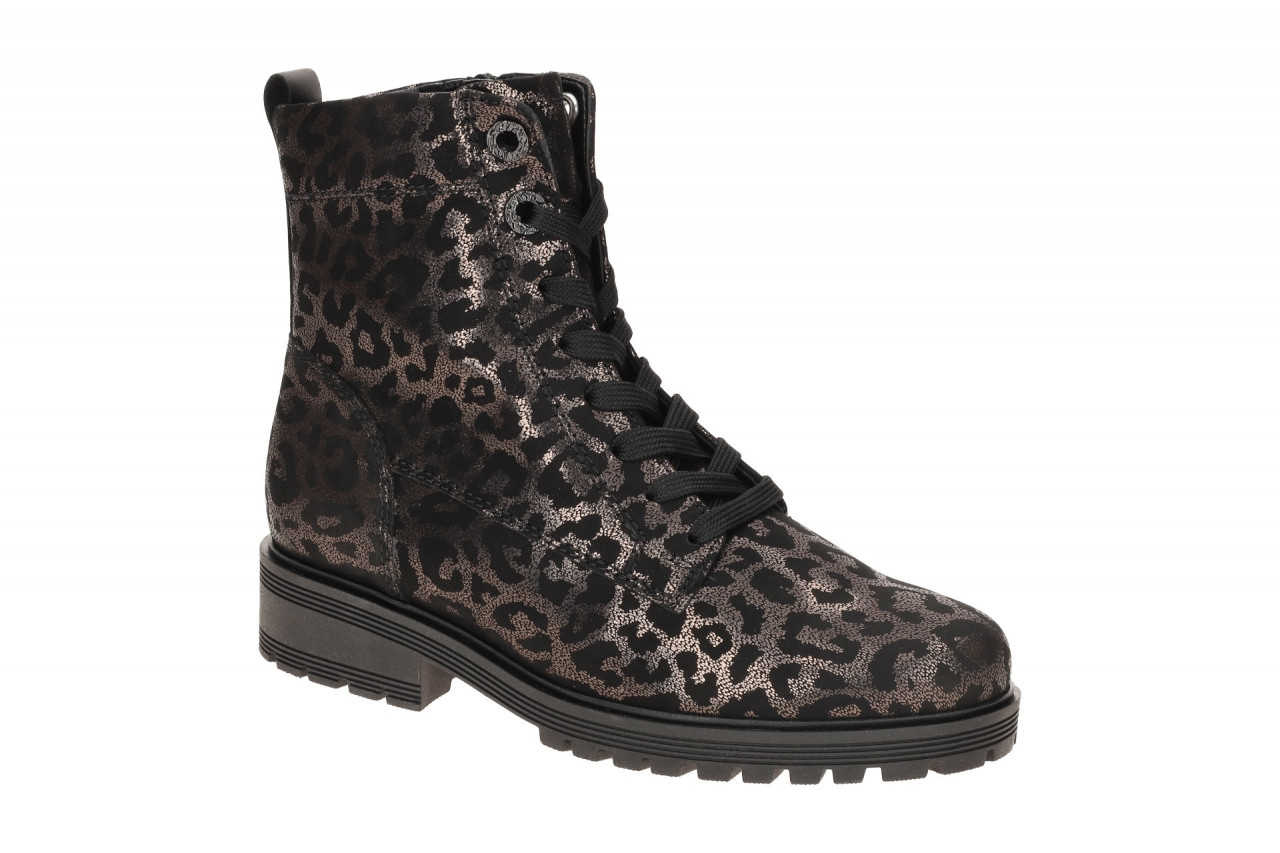 Gabor Damen Stiefeletten 72.765.67 Leo-Muster rame/schwarz Blockabsatz 1 Gabor Damen Stiefeletten 72.765.67 Leo-Muster rame/schwarz Blockabsatz