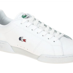 Lacoste Herren Sneaker CARNABY CUP 125 Wei?/Navy/Rot Glattleder Gummisohle