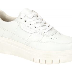 Tamaris Damen Schn?r-Halbschuhe 8-83717-20 White Bequeme Schuhe mit Echtleder...