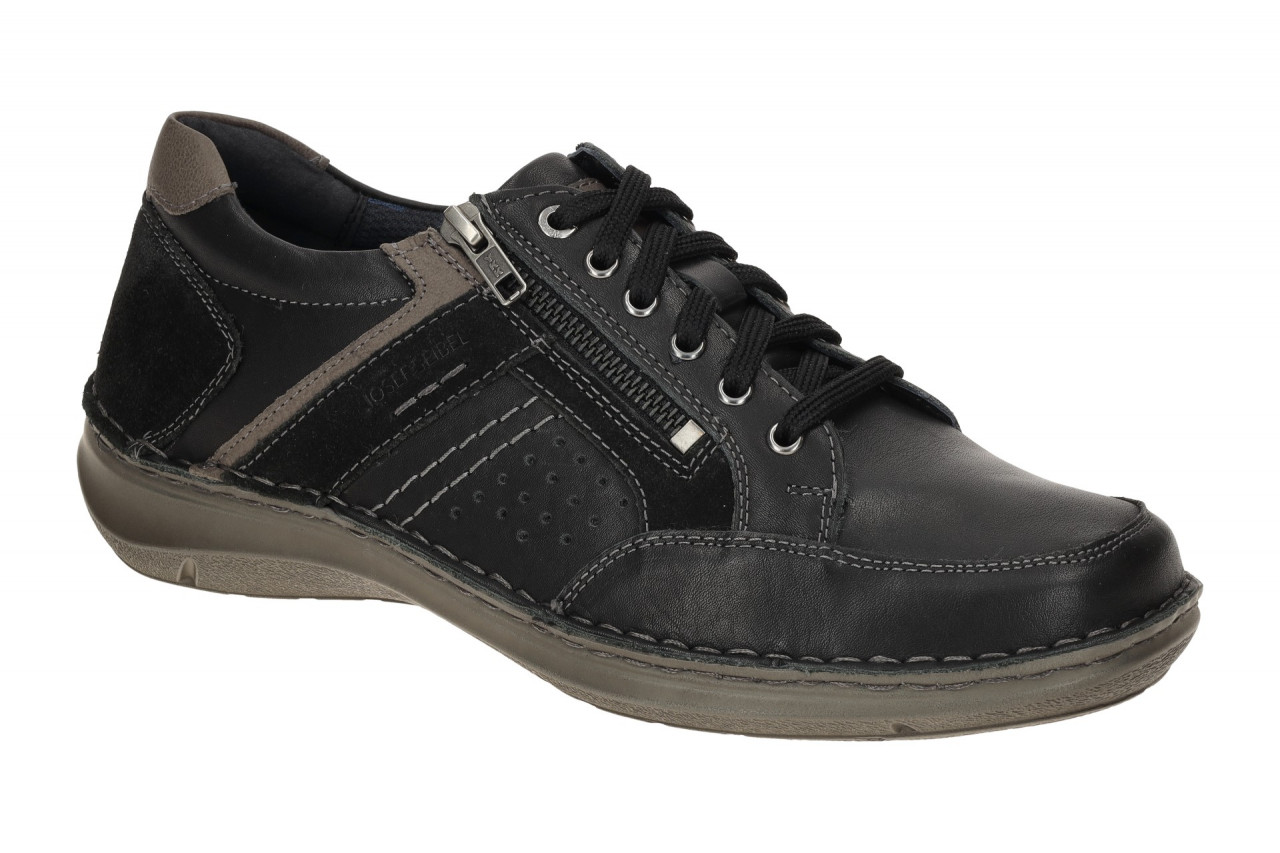 Josef Seibel Herrenschuhe 44987 TE860 101 in schwarz-kombi - Bequeme Schn?r H... 1 Josef Seibel Herrenschuhe 44987 TE860 101 in schwarz-kombi - Bequeme Schn?r H...