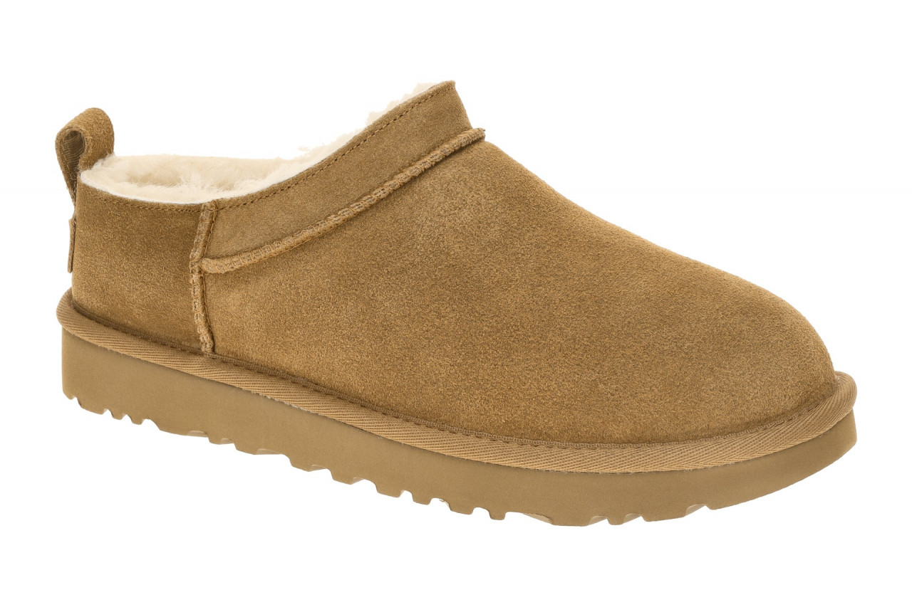 UGG 1173891 CHE Classic Micro Damen Slipper Chestnut Leder Fell Warmfutter G ... 1 UGG 1173891 CHE Classic Micro Damen Slipper Chestnut Leder Fell Warmfutter G ...