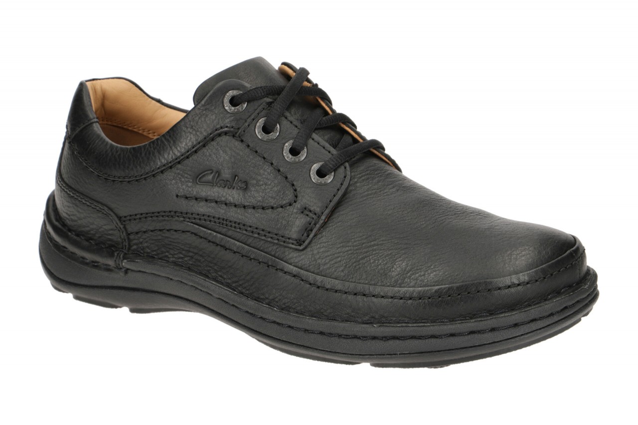 Clarks Nature Three Herrenschuhe 20339008 7 Schwarz Leder Schn?r Halbschuhe 1 Clarks Nature Three Herrenschuhe 20339008 7 Schwarz Leder Schn?r Halbschuhe