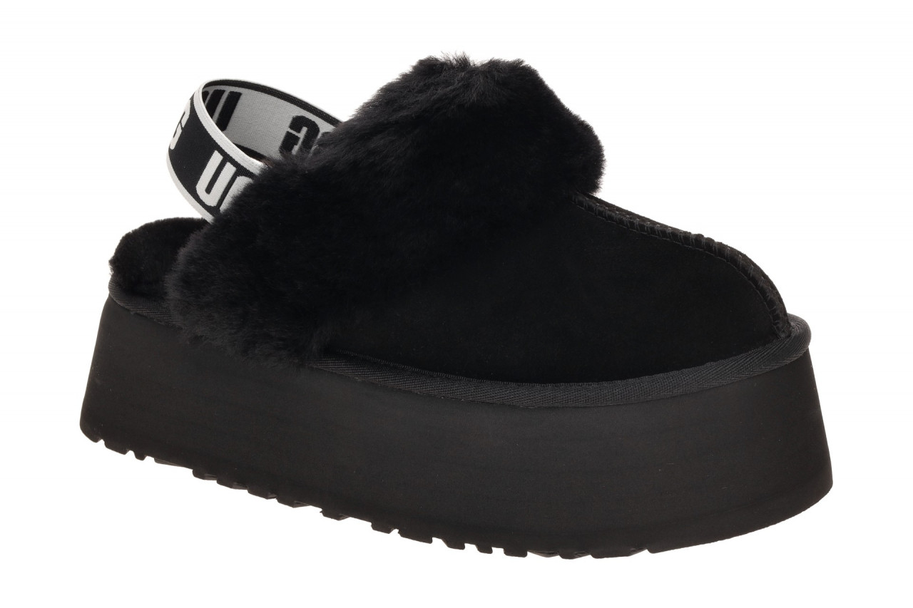 UGG 1113474 BLK FUNKETTE Pantoletten Damenschuhe schwarz Velour Schaffell war... 1 UGG 1113474 BLK FUNKETTE Pantoletten Damenschuhe schwarz Velour Schaffell war...