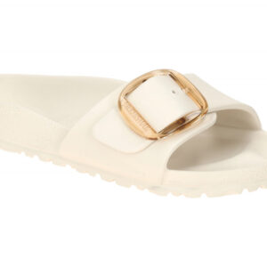 Birkenstock Damen Pantoletten 1029633 Madrid Big Buckle EVA Wei? - eggshell, ...