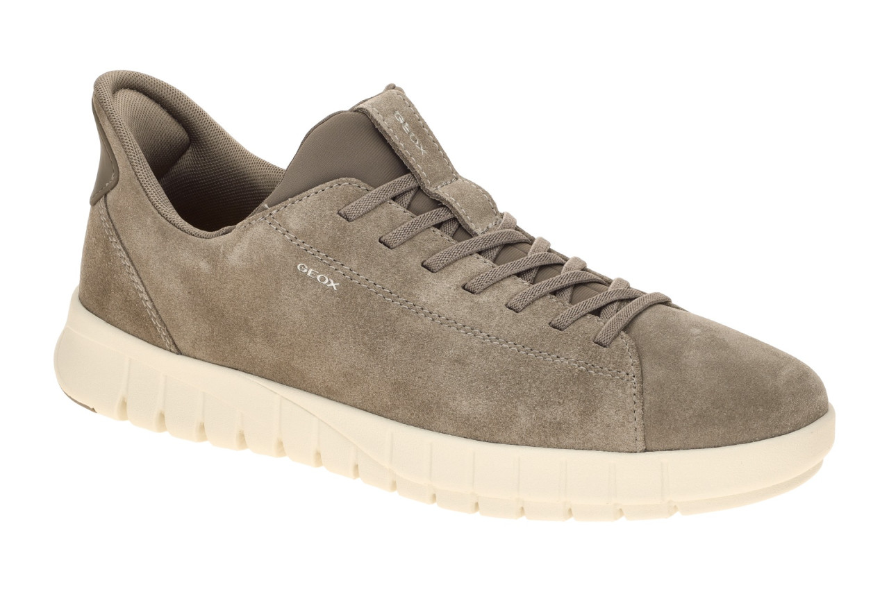 Geox U65MAA FLEXTRIDE PLUS Slipper taupe-grau - Herrenschuhe mit FASTin System 1 Geox U65MAA FLEXTRIDE PLUS Slipper taupe-grau - Herrenschuhe mit FASTin System