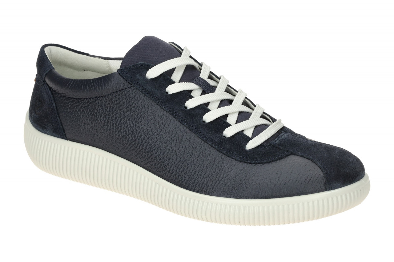 Ecco 53775401038 Herren Sneaker Marineblau mit Flexibler PU-Sohle 1 Ecco 53775401038 Herren Sneaker Marineblau mit Flexibler PU-Sohle