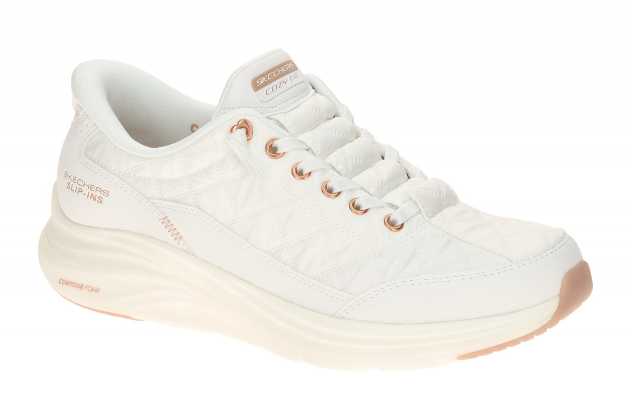 Skechers 150413 WTRG Damen Slip-On Sneaker Wei?/Rosegold - Contour Foam Techn... 1 Skechers 150413 WTRG Damen Slip-On Sneaker Wei?/Rosegold - Contour Foam Techn...