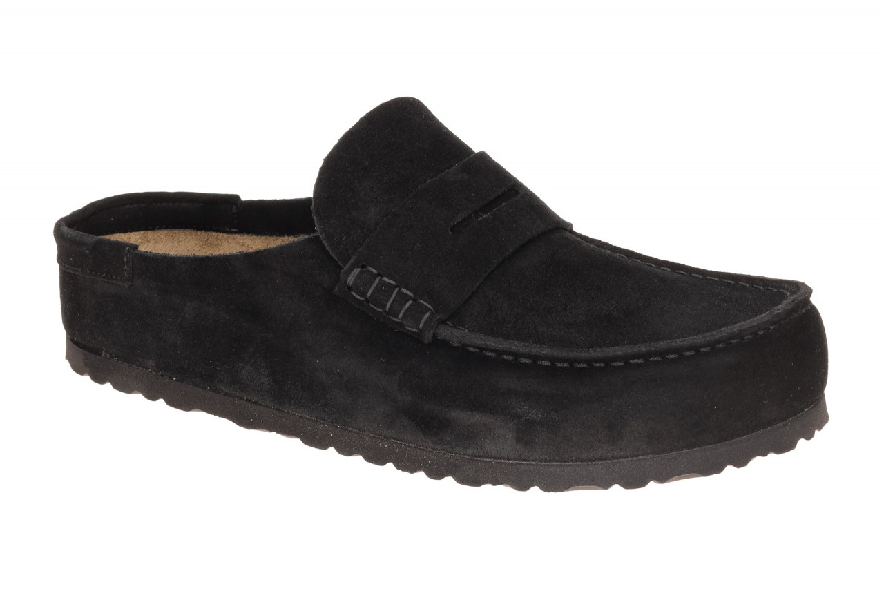 Birkenstock 1030795 BS Naples_Wrapped Herren Pantolette Schwarz Fu?bett aus K... 1 Birkenstock 1030795 BS Naples_Wrapped Herren Pantolette Schwarz Fu?bett aus K...