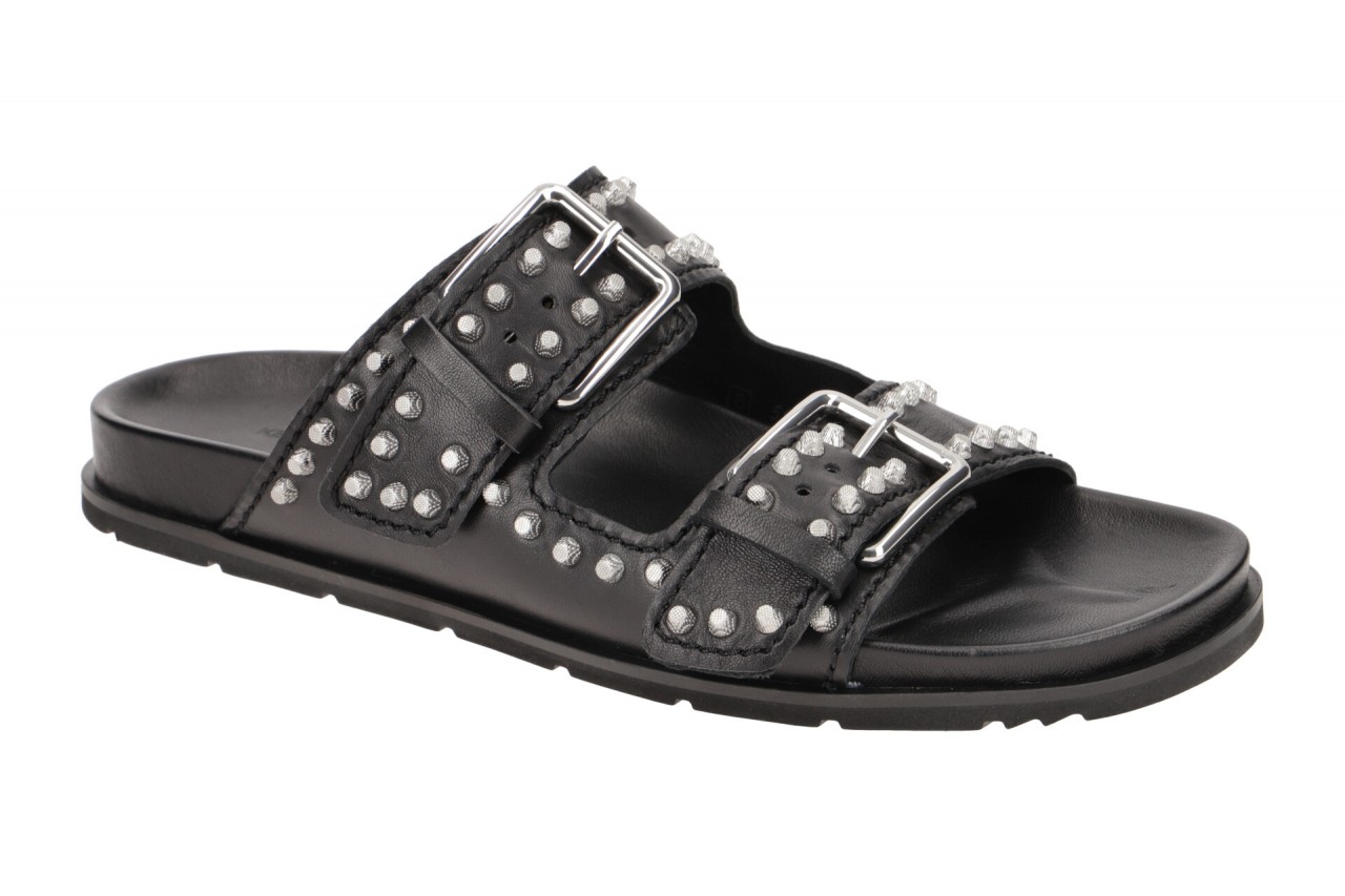 Kennel & Schmenger Damen Pantolette KS 92710 Schwarz/Silber Echtleder runde Form 1 Kennel & Schmenger Damen Pantolette KS 92710 Schwarz/Silber Echtleder runde Form