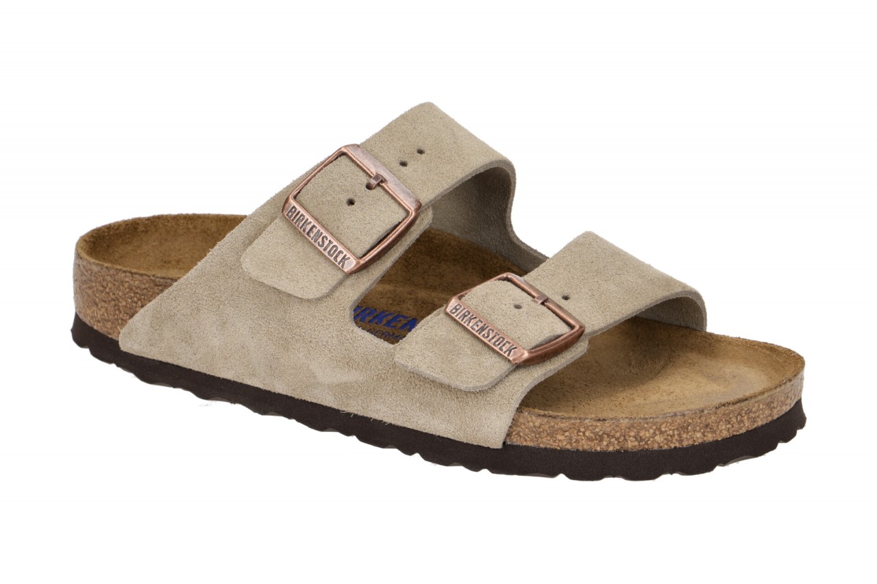 Birkenstock 951303 Arizona BS Pantoletten in Braun-taupe, Echtleder, Anatomis... 1 Birkenstock 951303 Arizona BS Pantoletten in Braun-taupe, Echtleder, Anatomis...