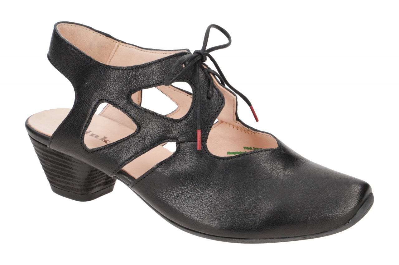 Think 3-000726-0000 AIDA Damenschuhe Sling Pumps Schwarz Soft Agnello 1 Think 3-000726-0000 AIDA Damenschuhe Sling Pumps Schwarz Soft Agnello