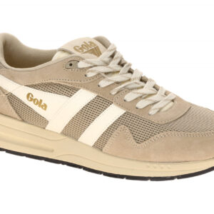 Gola CMB780CW Delta Trainer Herren Sneakers Beige/Off White Velourleder/Mesh
