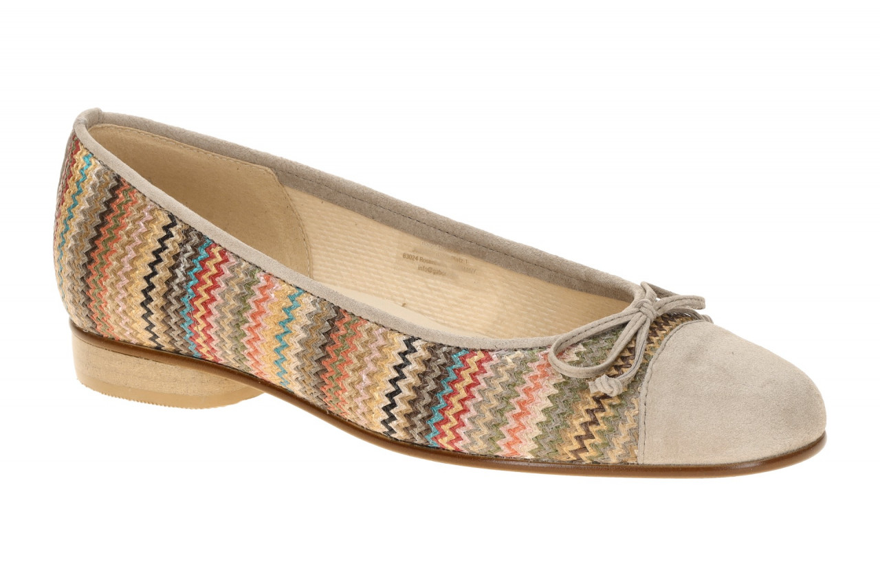Gabor 85.102.45 Damen Ballerinas grau brown multi/rabbit bequem und flexibel 1 Gabor 85.102.45 Damen Ballerinas grau brown multi/rabbit bequem und flexibel