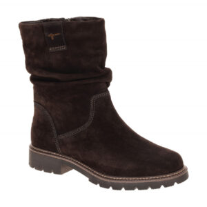 Tamaris Mid Rise Damenstiefel 1-25410-47 Mocca Braun geraffter Schafft