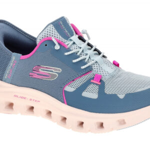 Skechers 150420 SLTP GLIDE STEP PRO Damenschuhe Slipper Blau Slate/Pink
