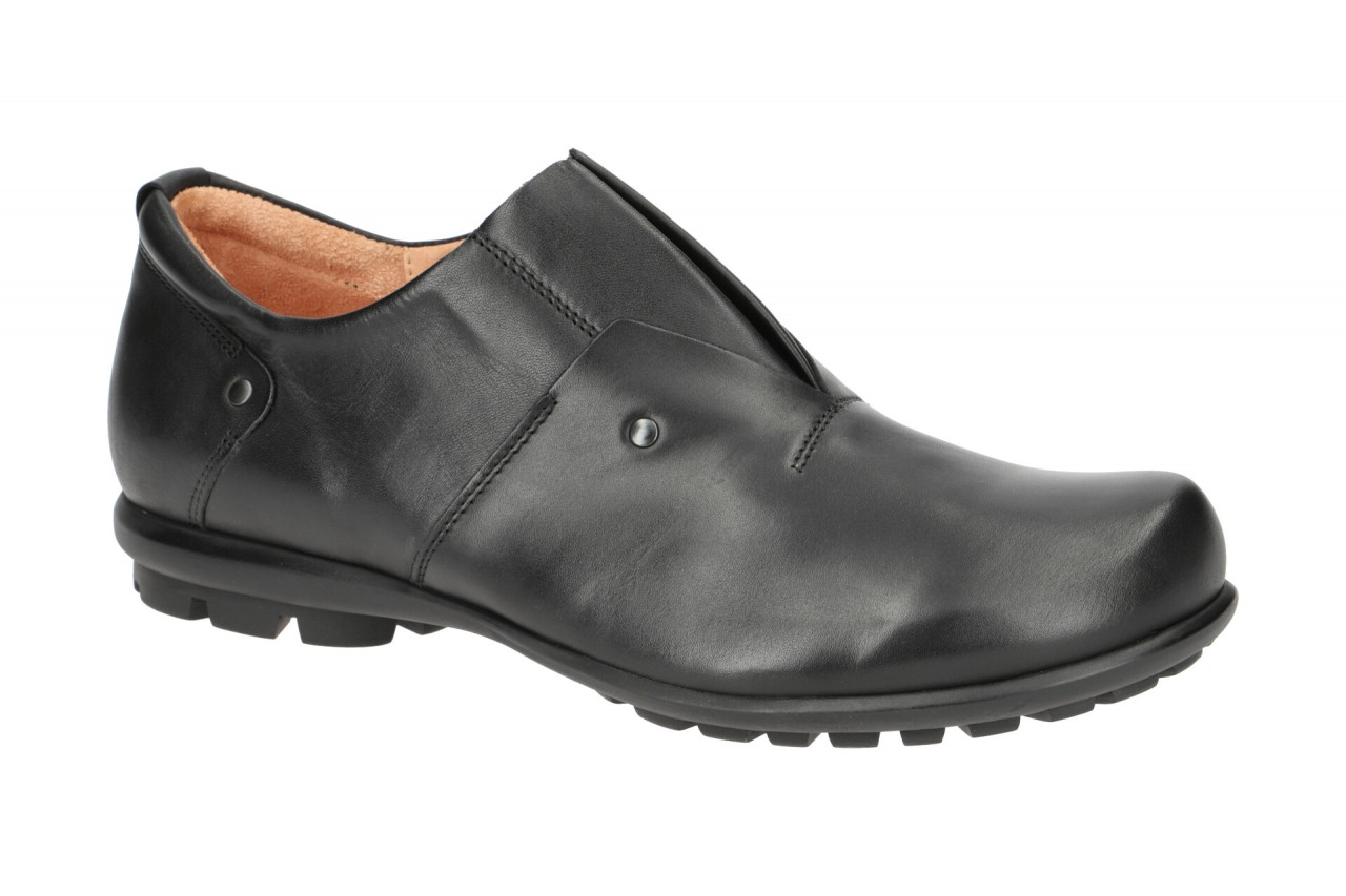 Think 650 Schwarz Slipper Herrenschuhe Echtleder Gummisohle - schwarz 1 Think 650 Schwarz Slipper Herrenschuhe Echtleder Gummisohle - schwarz