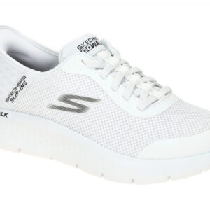 Skechers 216324 WHT GO WALK FLEX - HANDS UP Herren Slipper Wei? Textil Mesh S...