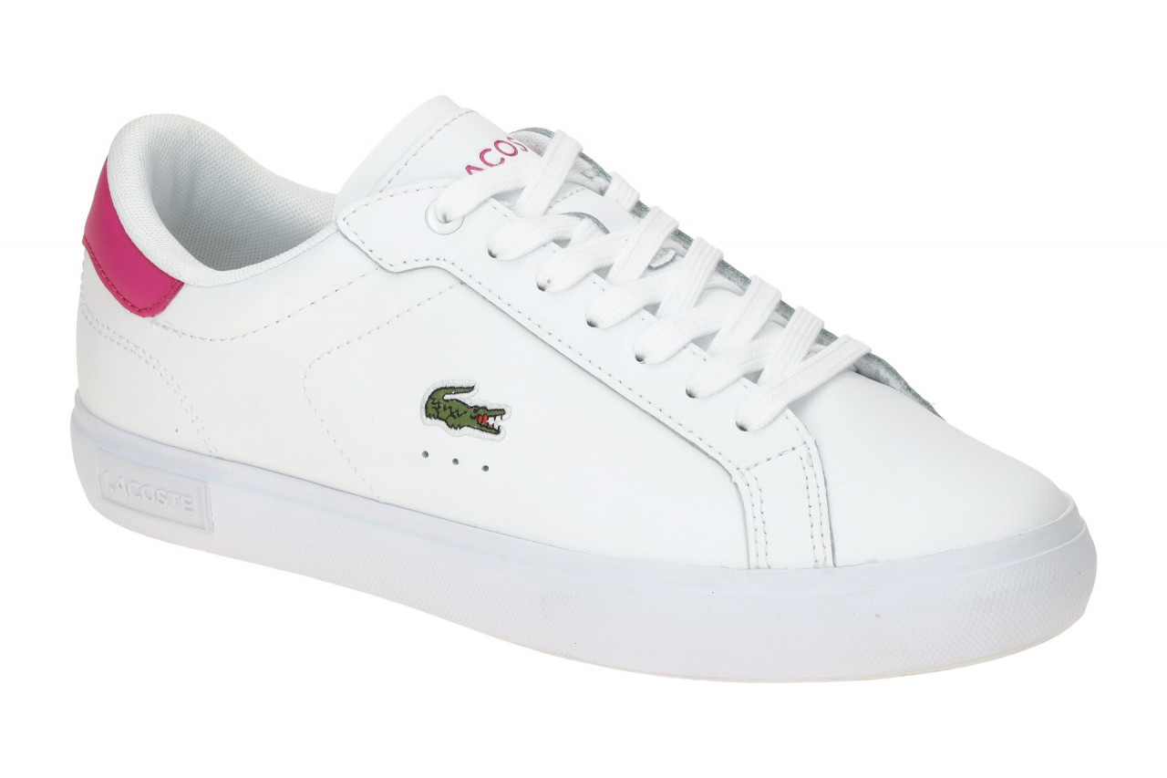 Lacoste SFA0086_B53 Powercourt Women Sneaker Wei?/Pink Echtleder Textil Gummi... 1 Lacoste SFA0086_B53 Powercourt Women Sneaker Wei?/Pink Echtleder Textil Gummi...