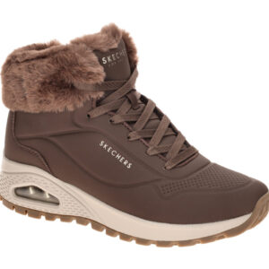 Skechers 190285 CHOC Uno_Rugged_D Damenschuhe in Braun mit Kunstfell-Futter